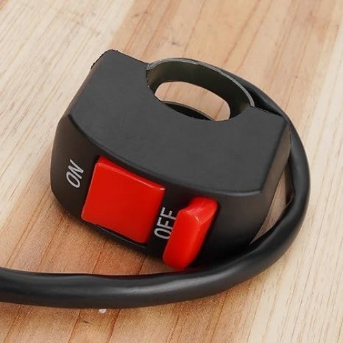 22mm Handle Bar Kill Switch, Kill On Off Switch for Engine Offroad Enduro Dirt B