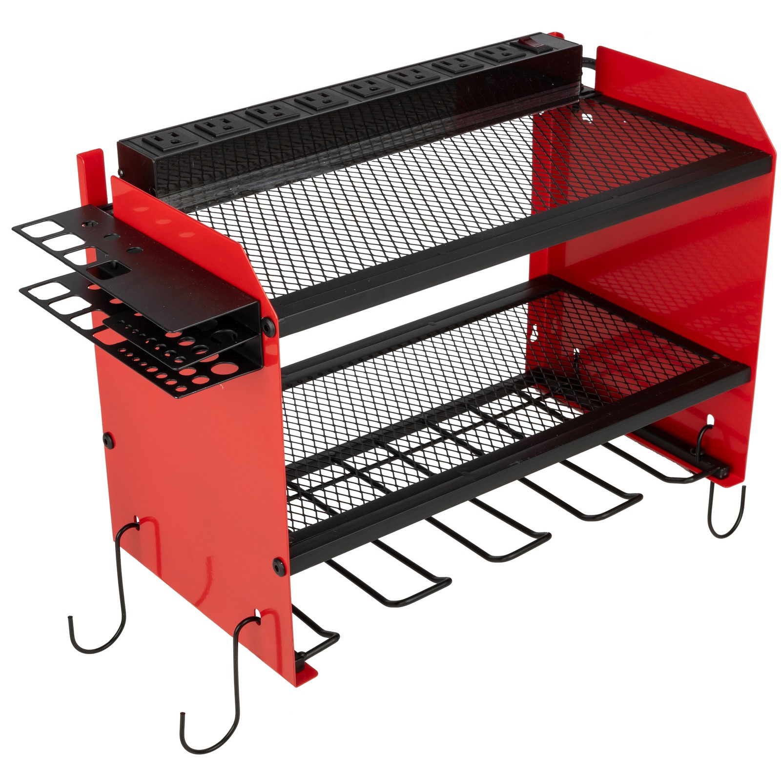 Power Tool Organizer Wall Mount with Charging Station Garage Organizer