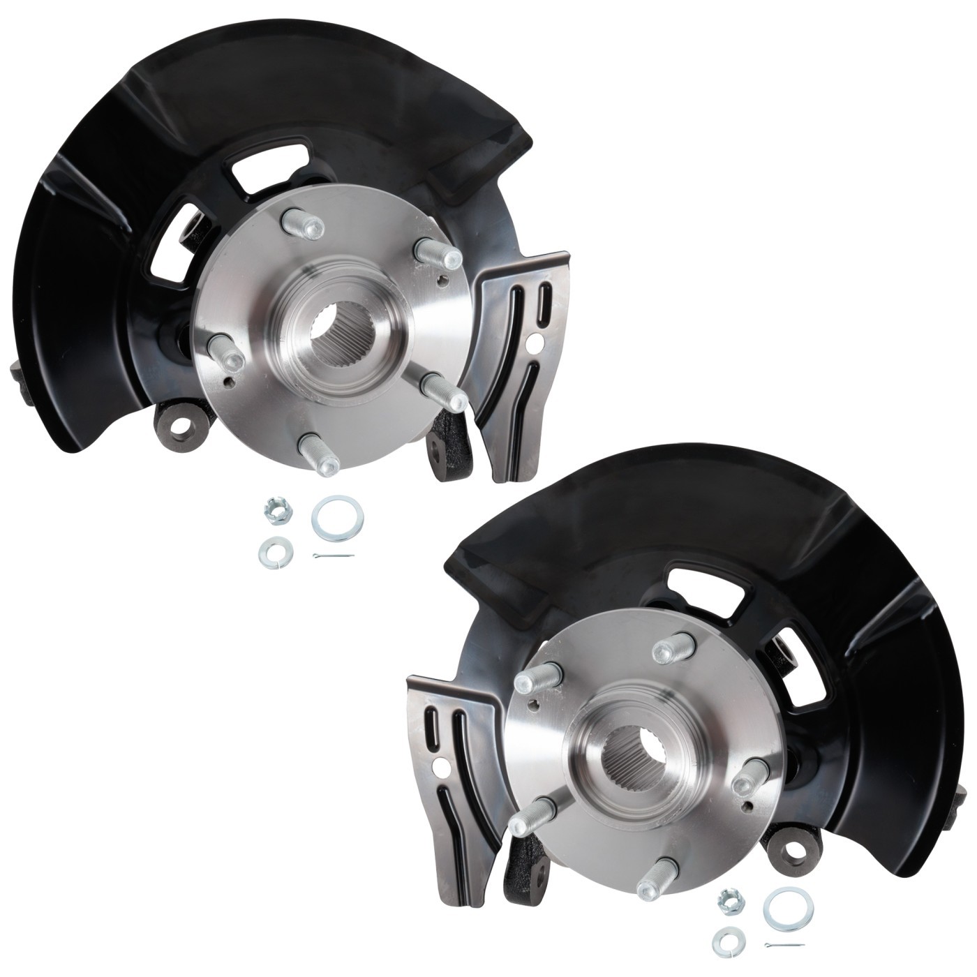 Set of 2 Knuckles Front Driver & Passenger Side Left Right for Sonata 11-13 Pair