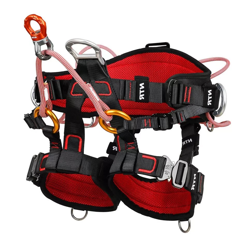 Tree Climbing Saddle Arborist Half Body Harness Fall Protection Equipment