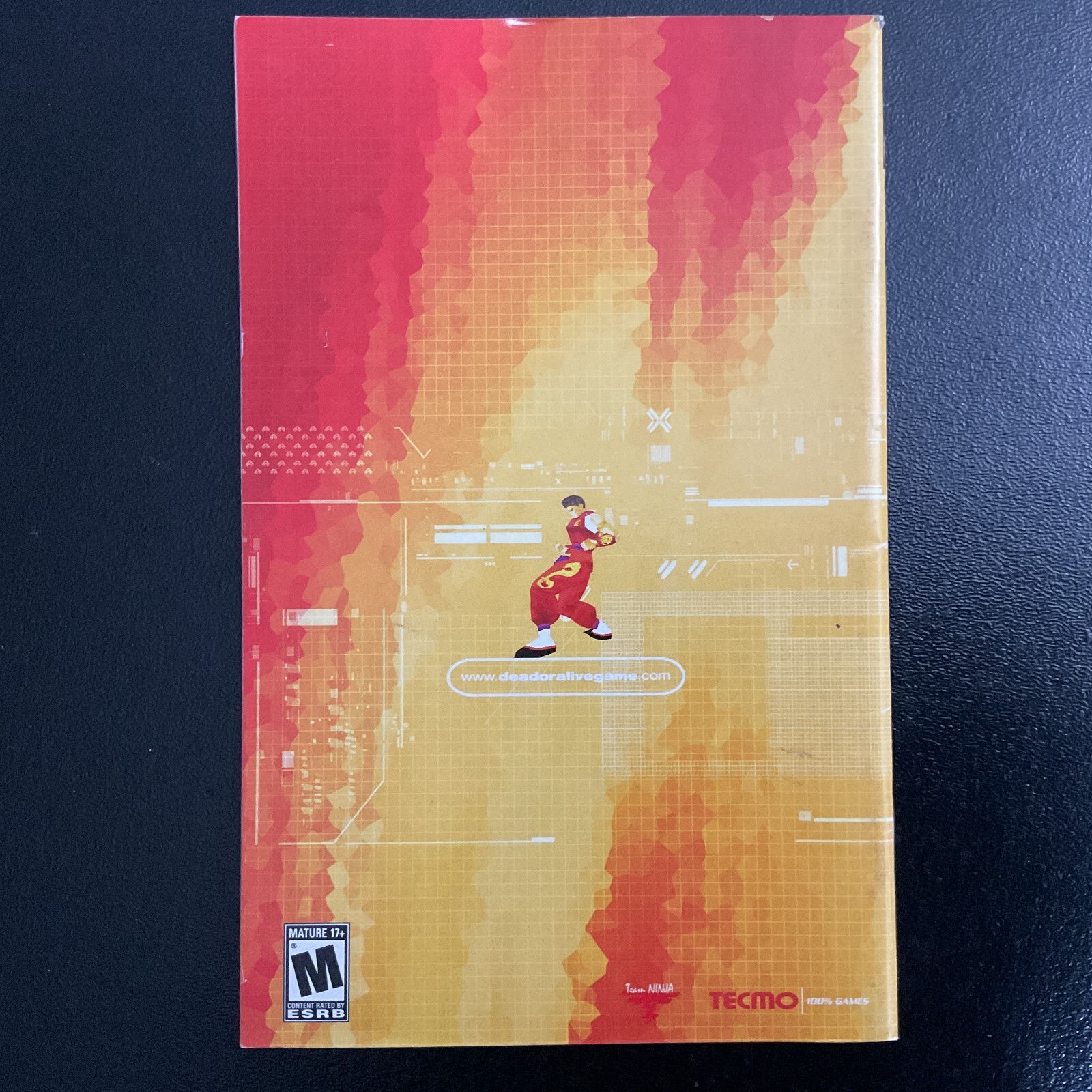 Dead or Alive 1 Ultimate Microsoft Original XBOX Instruction Manual Only