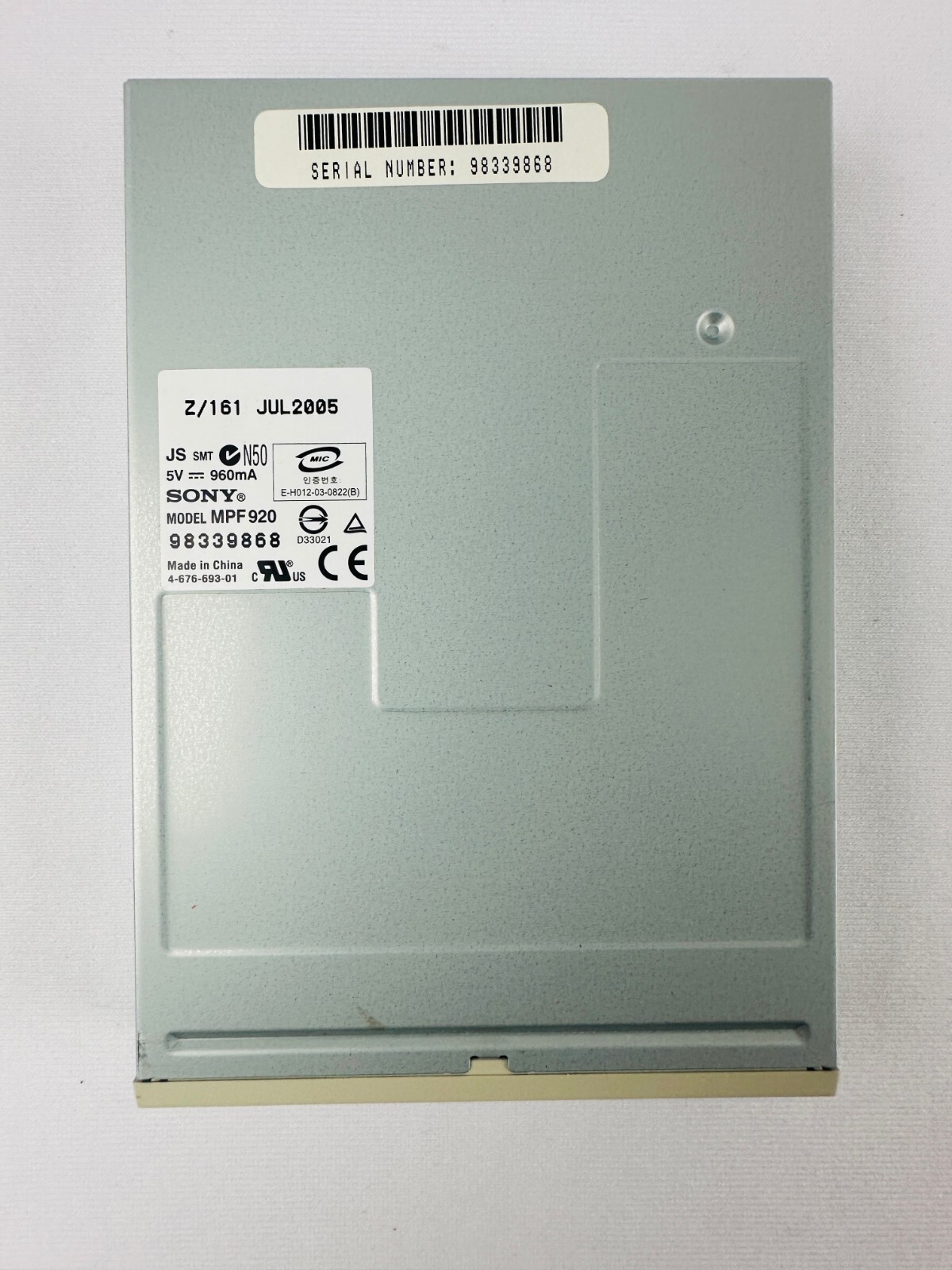 Sony MPF920 MPF920Z/161 Floppy Disk Drive
