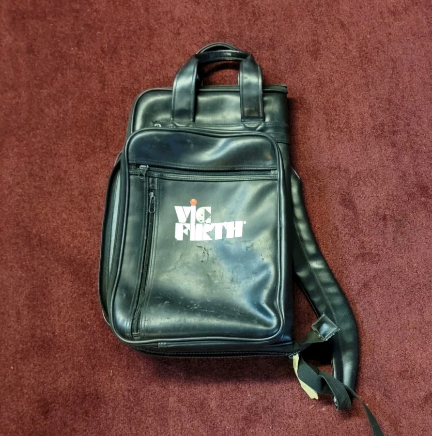 Vic Firth Black Synthetic Leather Drum Stick Bag