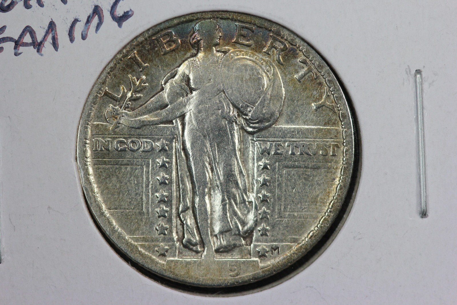 1919 Standing Liberty Quarter Old Light Cleaning 4QCY
