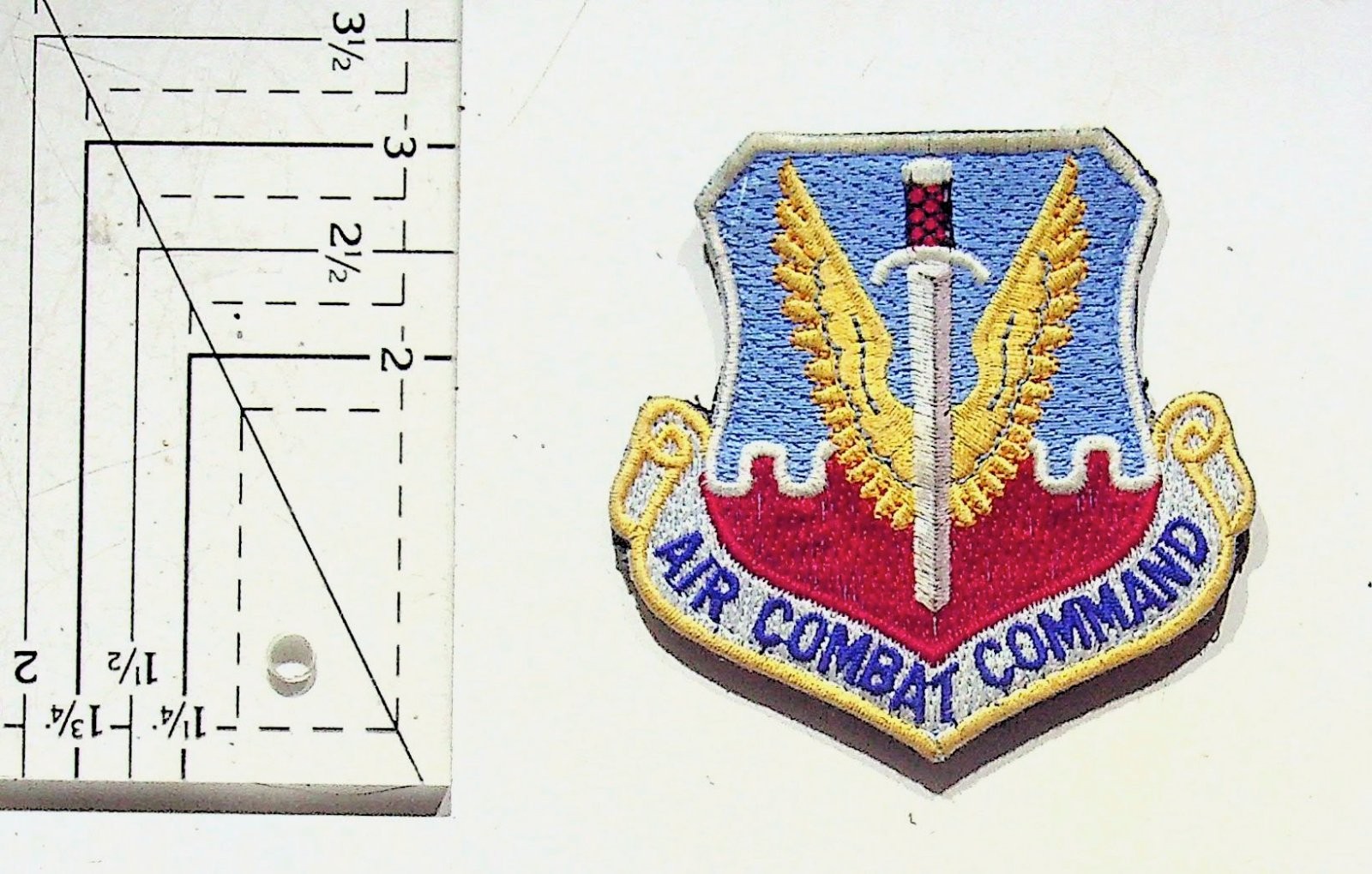 USAF Air Combat Command Embroidered Military Patches Hook