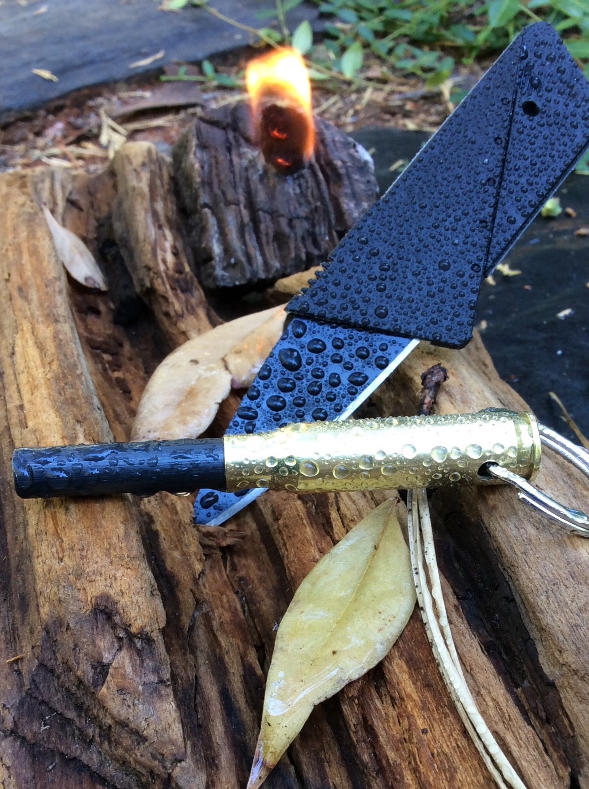 7.62x51 Bullet fire starter Ferro Ferrocerium Rod & credit card knife