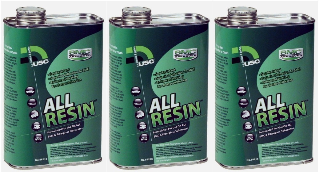 USC 58215 All Resin Polyester-Hybrid Repair Resin (3 Quarts)