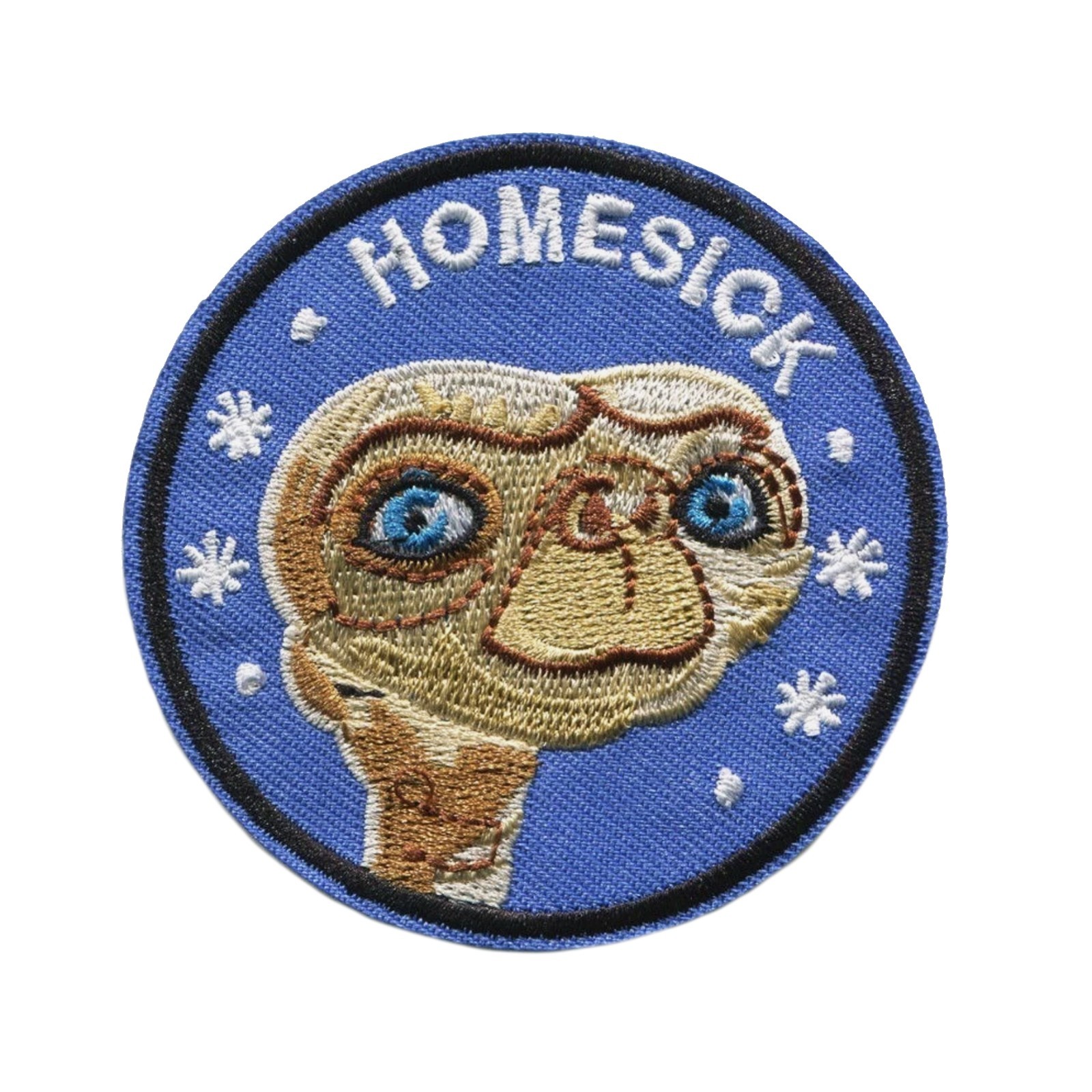 E.T. Homesick Embroidered Iron On Patch – Retro Alien Movie Fan Patch