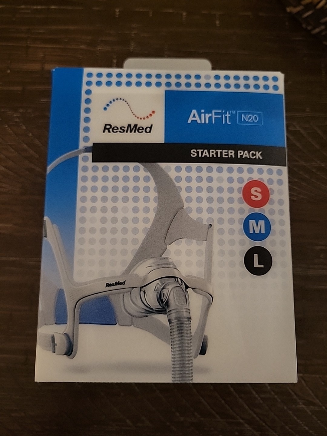 AirFit N20 Nasal Mask Starter Pack S/M/L Cushions Ref 63535