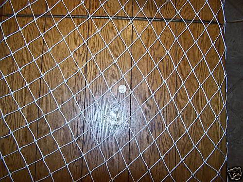 15' x 4'  Sport Hockey Softball Barrier Nylon Netting 1 1/4" #9  Test 100 Lbs