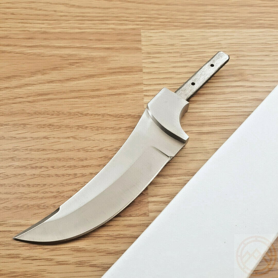 Knifemaking Upswept Fixed Knife 3.75" Stainless Steel Skinner Blade Finger Guard