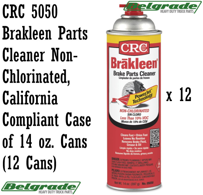 CRC 5050 Brakleen Parts Cleaner Non-Chlorinated, California Compliant Case 14oz.