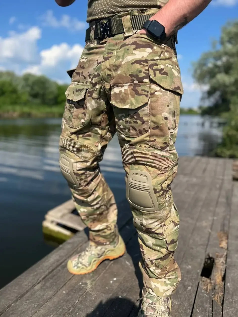 Tactical pants with knee pads💛💙