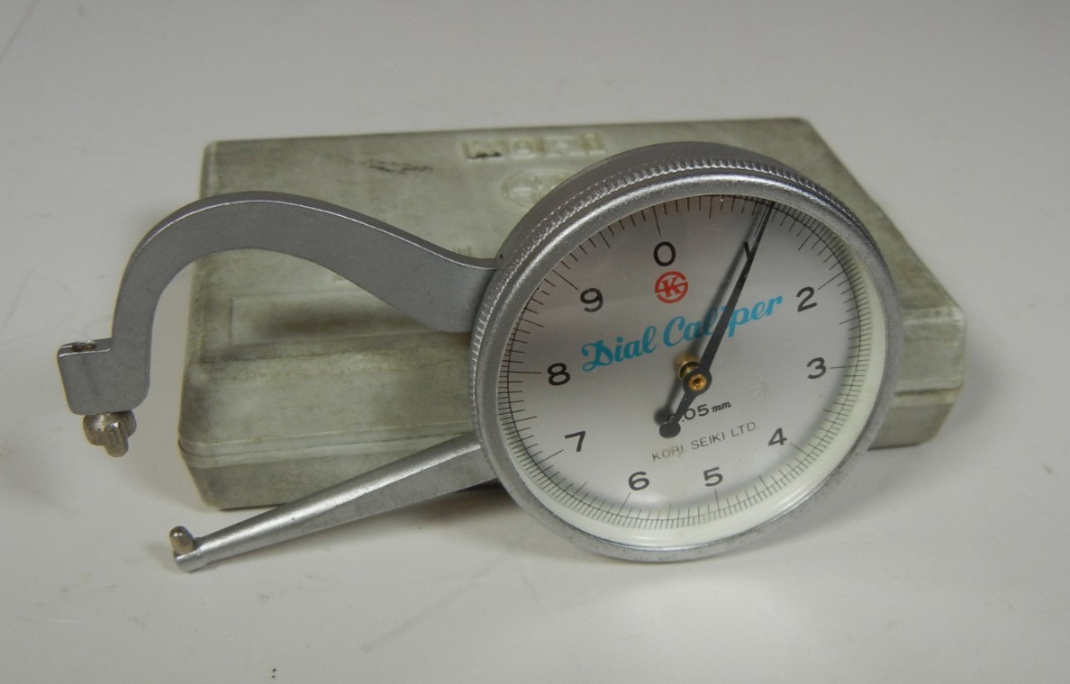 Kori Seiki Ltd. 0.05mm Dial Caliper, Tokyo Japan w/hard case
