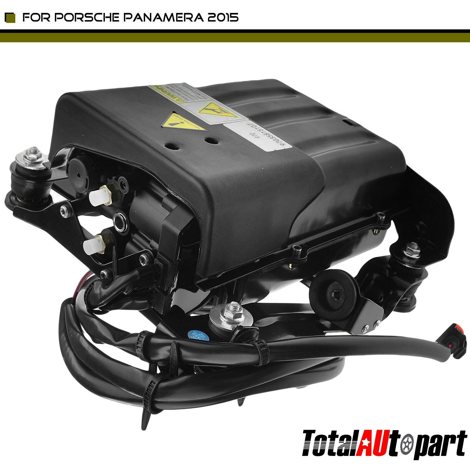 Air Suspension Compressor w/Cover Housing for Porsche Panamera 10-16 97035815107