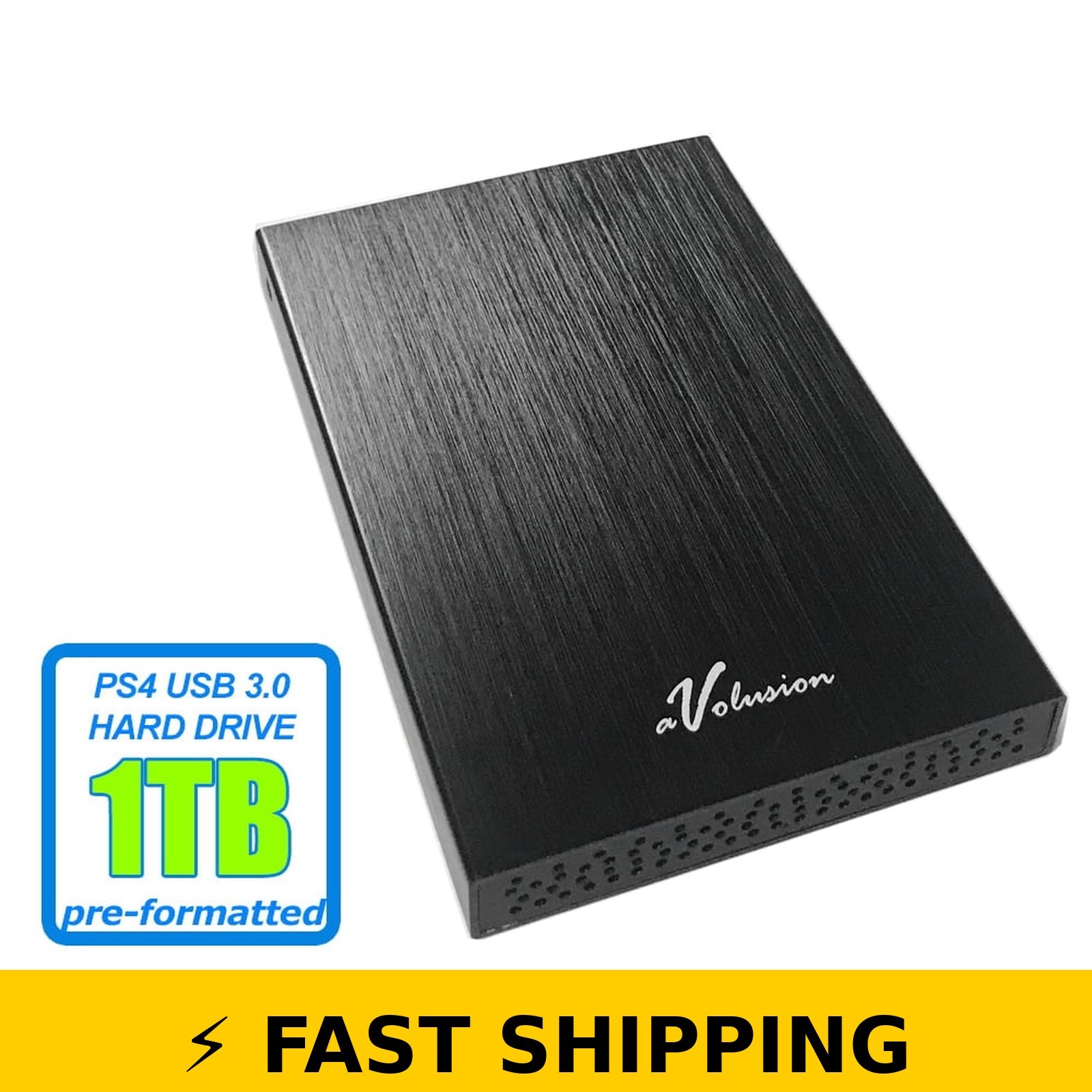 Avolusion HD250U3 1TB USB 3.0 External Gaming Hard Drive for PS4