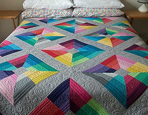 50pcs 12 x 12 inch Multicolor Cotton Fabric Bundle Solid 12 X 12,