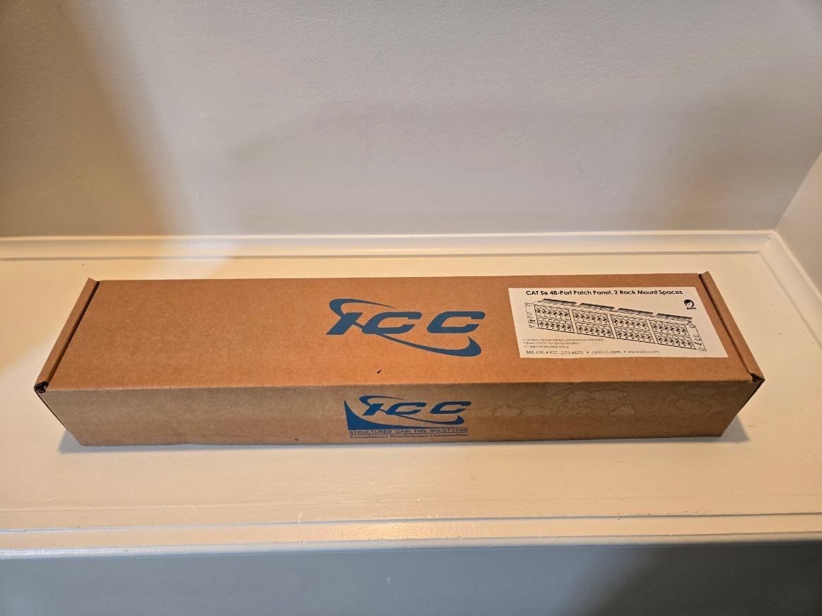 ICC CAT 5e 48-Port Patch Panel ICMPP0485E - NEW