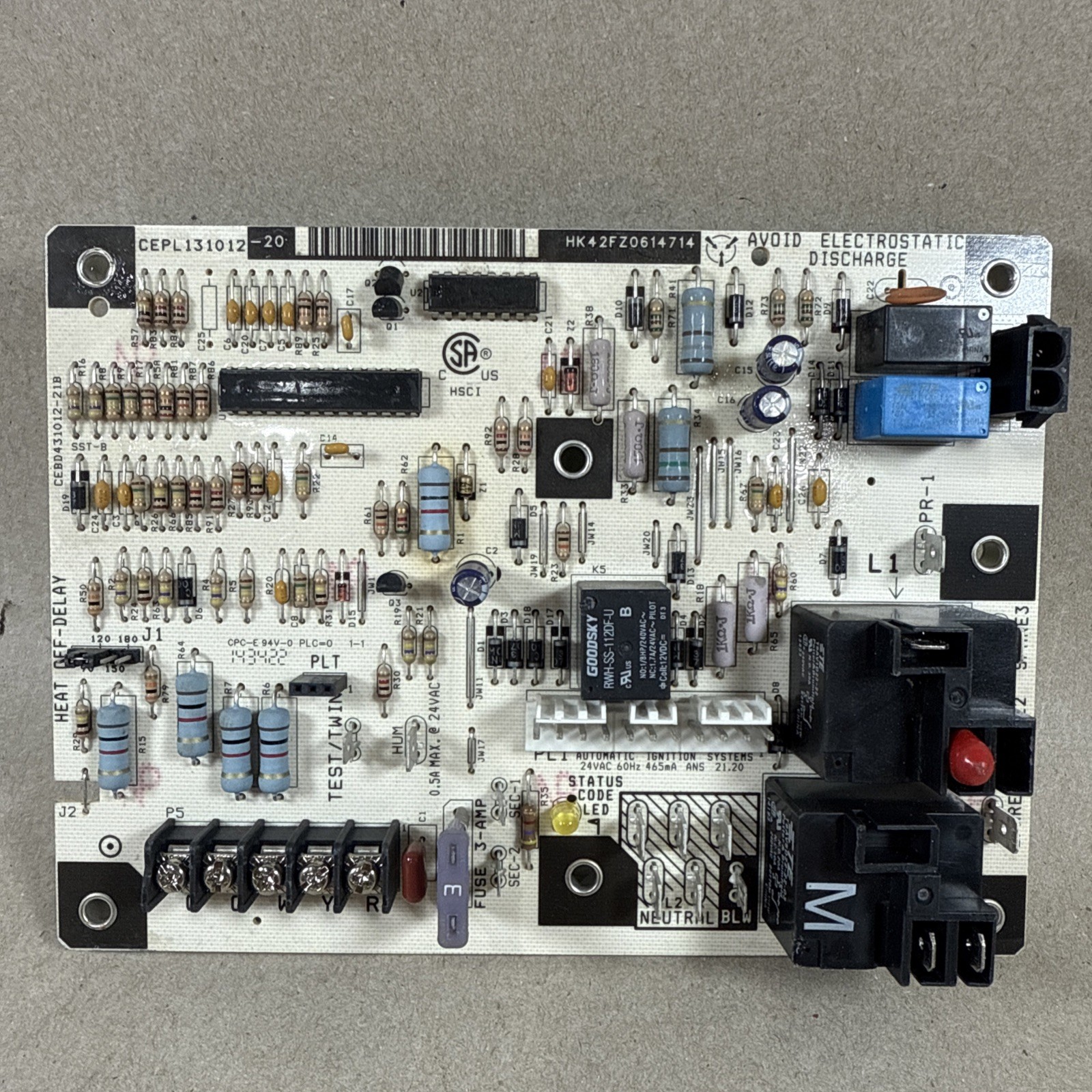 Furnace Control Circuit Board CEBD431012-21B CEPL131012-20 Carrier HK42FZ061