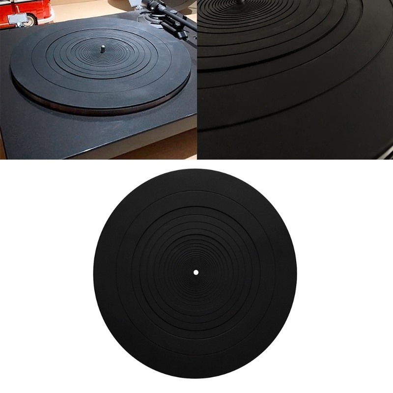 Rubber Silicone Anti-Static Vinyl Slipmat for LP Record Players 3mm Thickness