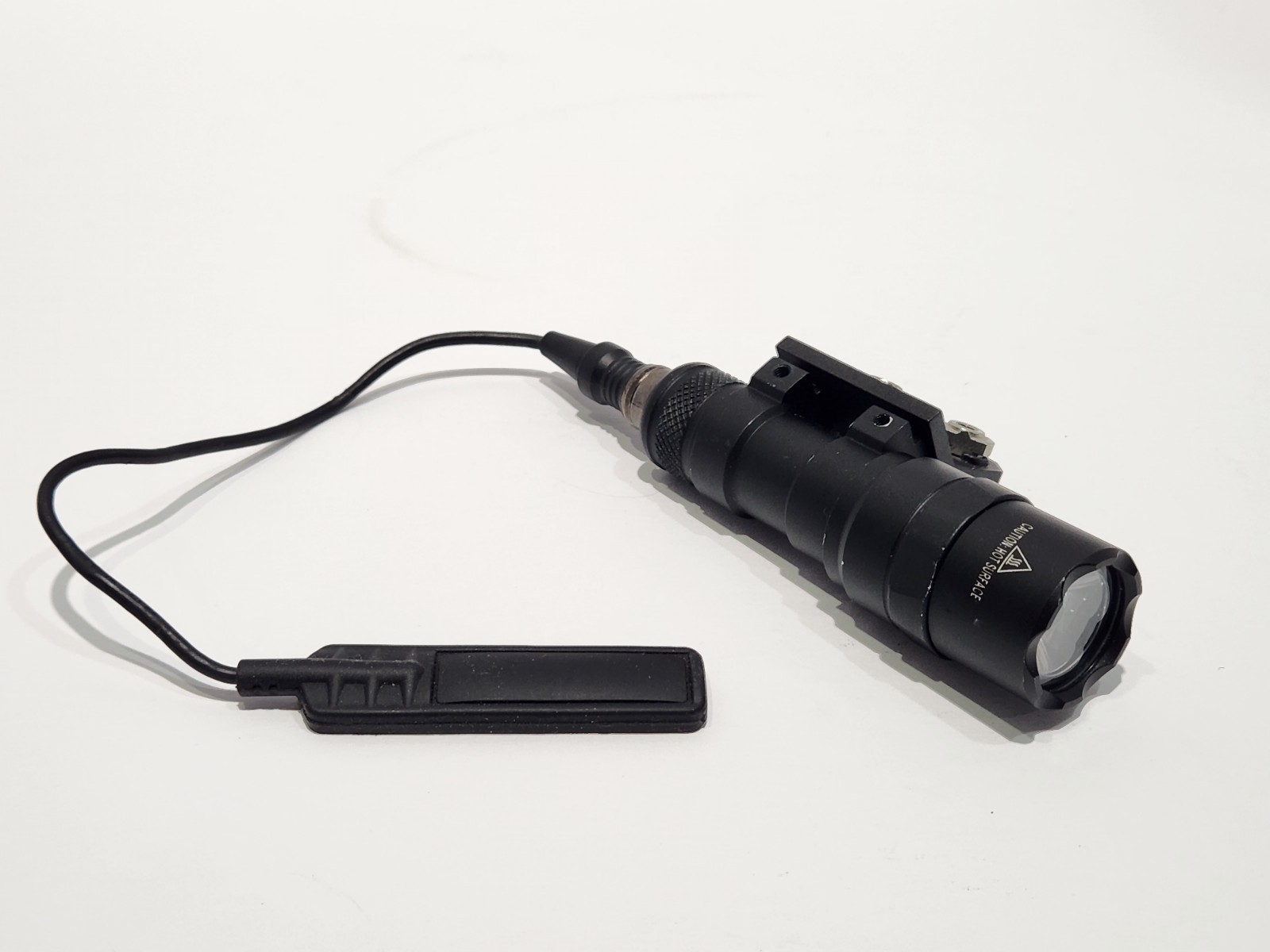KETA Tactical Flashlight w/ Pressure Switch & Rail Mount – Tested & Working –...