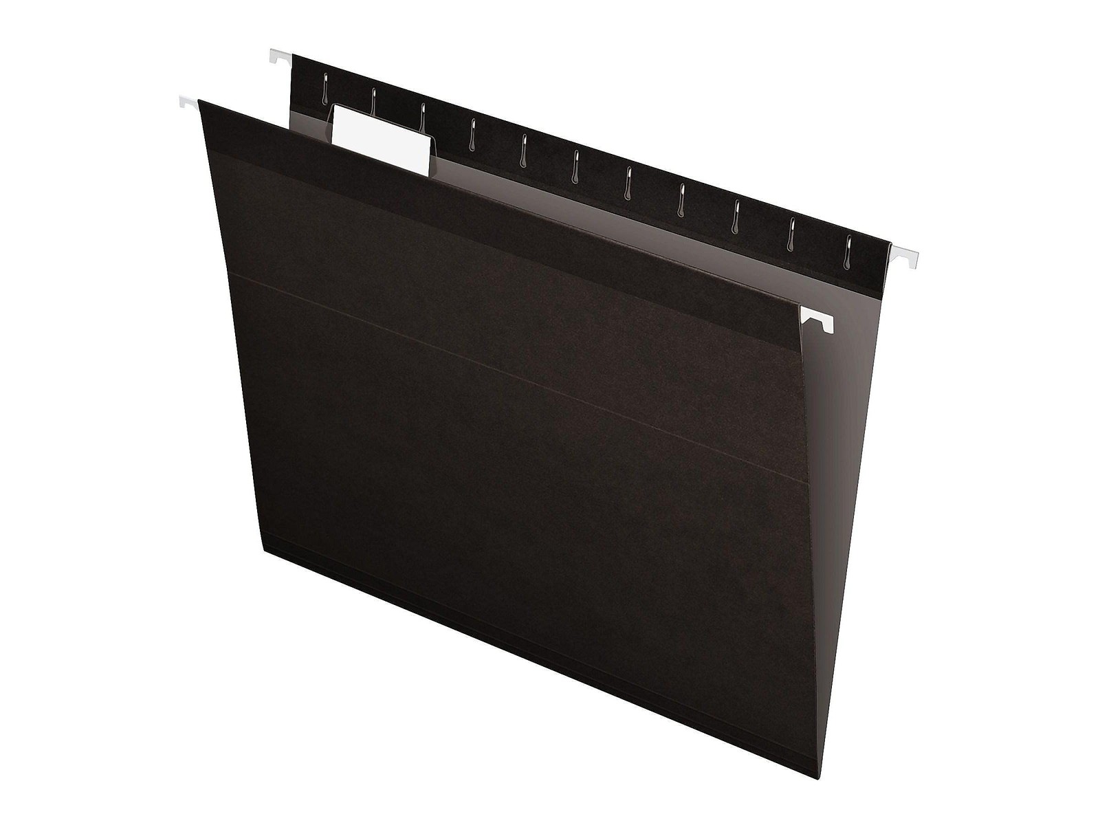 Reinforced Hanging File Folders Letter Size Black Office Supply