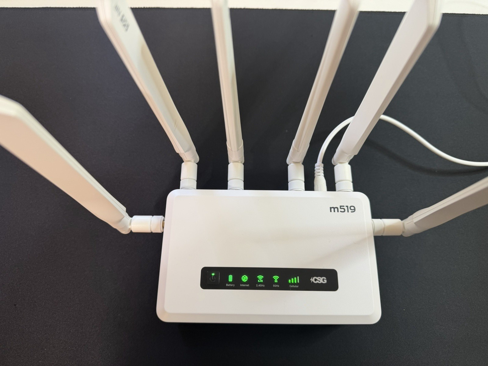 CSG m519 5G Cellular Gateway Business Router - Wifi 6 Battery Dual Sim Failover