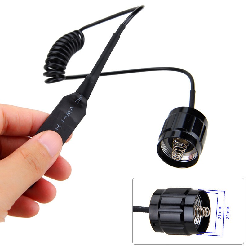 Quick Release LED Flashlight Hunting Light Night Torch w/ Scope Mount 20mm Rail