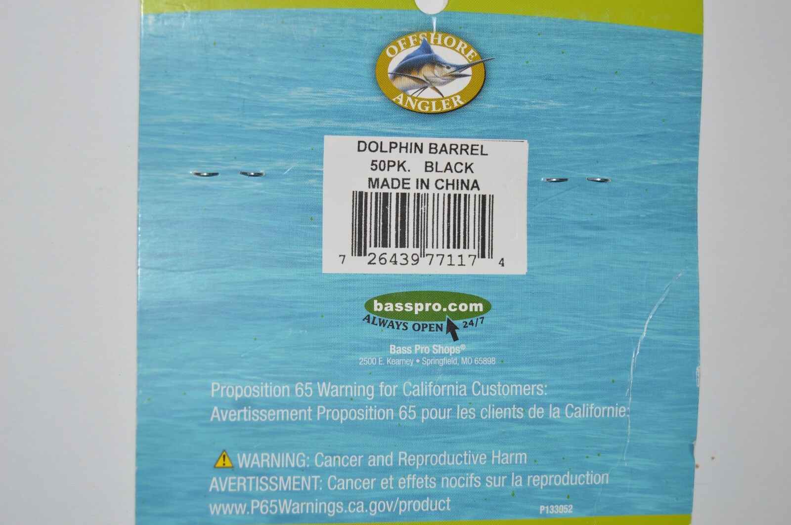 offshore angler barrel snap swivels dolphin barrel 75LB 50 per pack