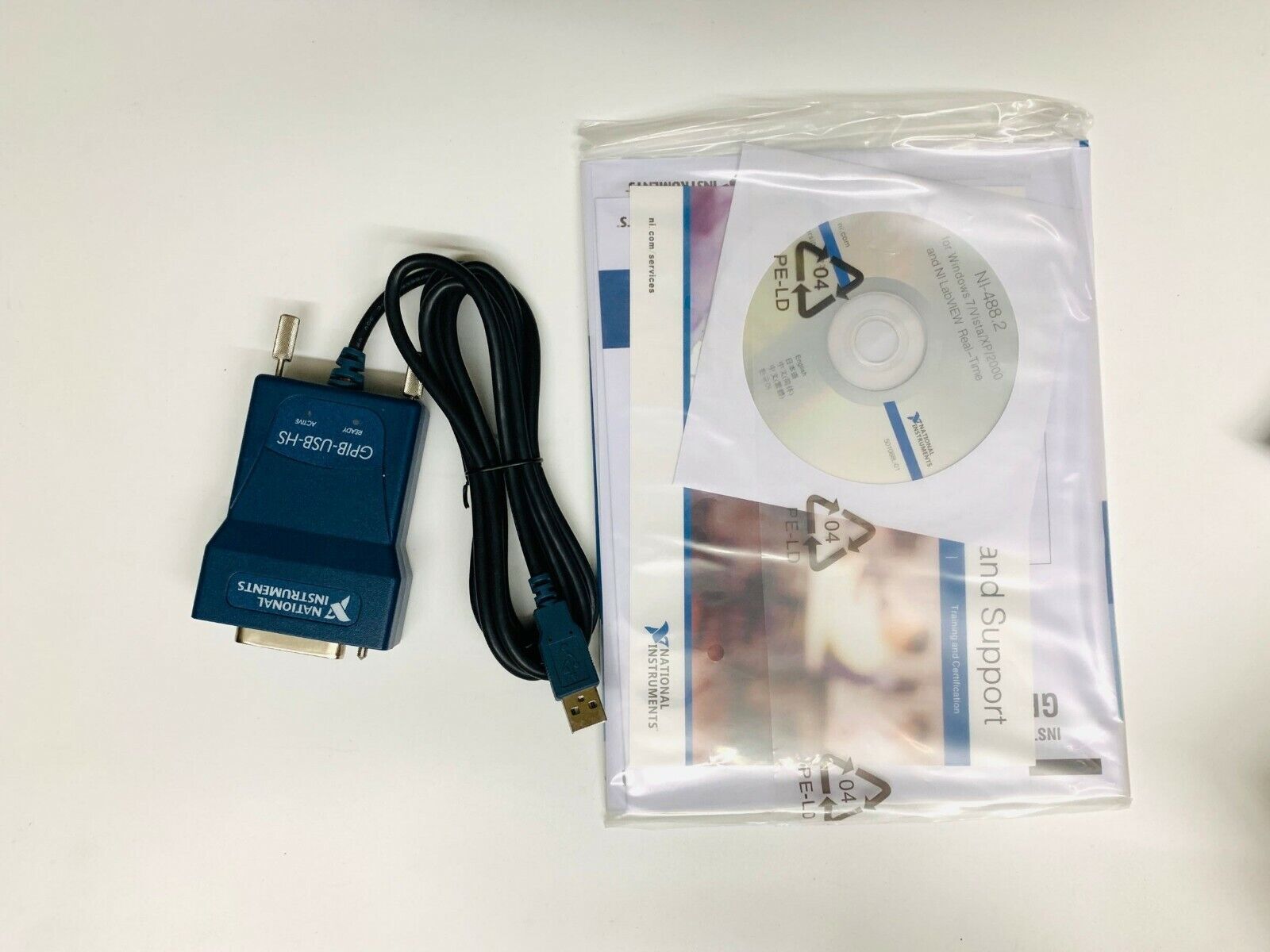 National Instrumens NI GPIB-USB-HS GPIB Data Acquisition Card 778927-01 IEEE 488