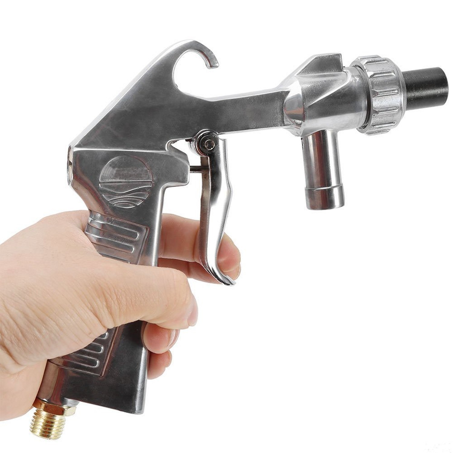 Sandblaster Kit Abrasive Sand Blasting Gun Rust Remove with Air Quick Adapter...