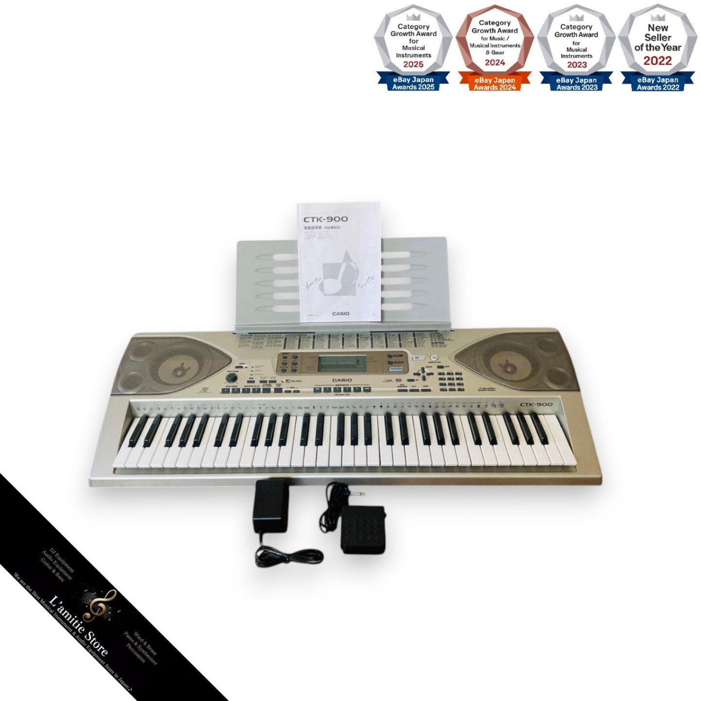 Casio CTK900 Electronic Keyboard 61 Keys Test Passed