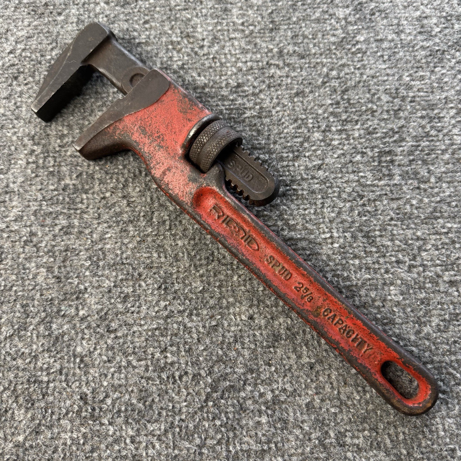 Vintage RIDGID Spud Wrench 2-5/8" Capacity Smooth Jaw Model 31400 USA