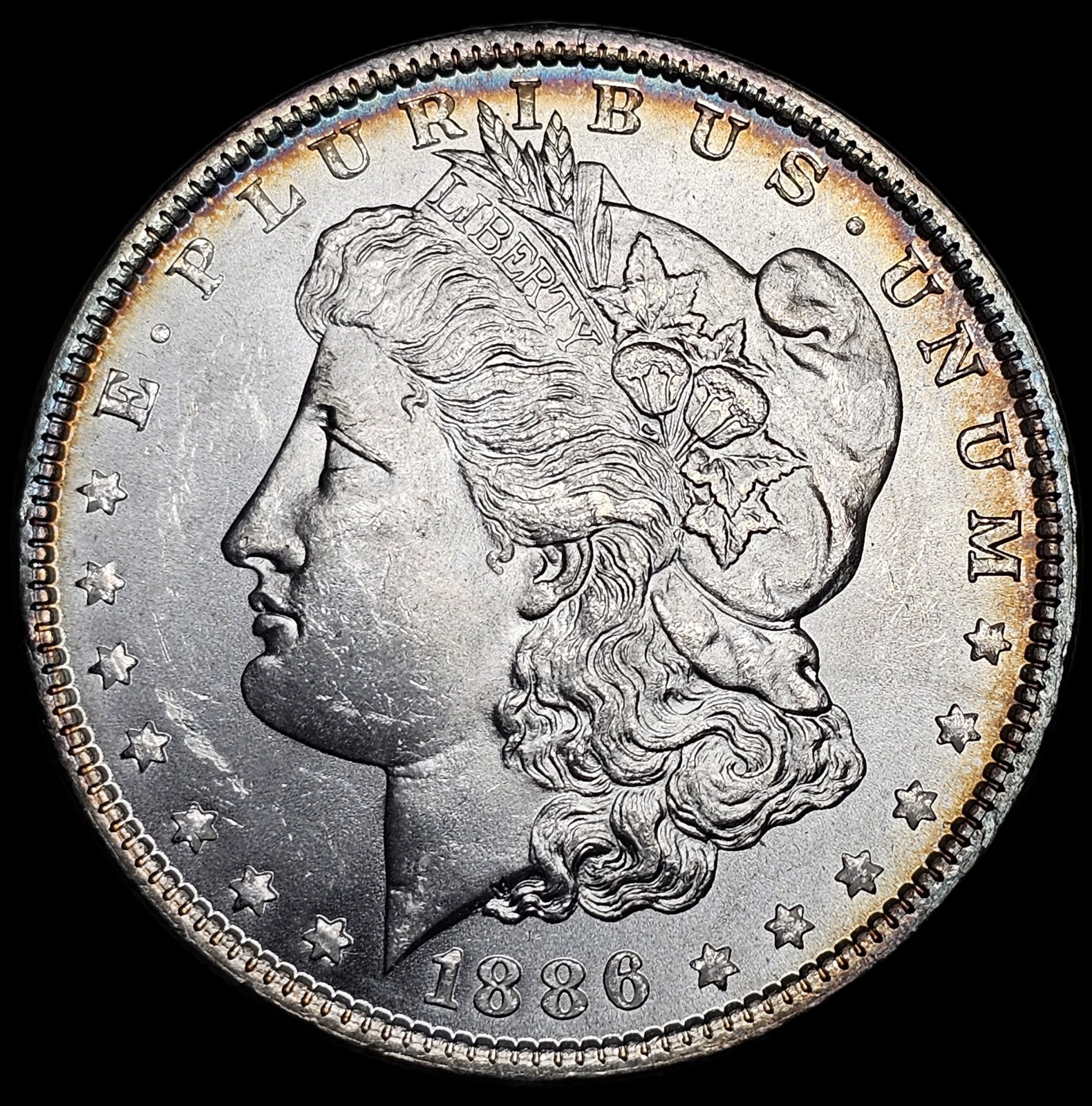 1886 $1 Morgan Silver Dollar-MS-Free USA Shipping