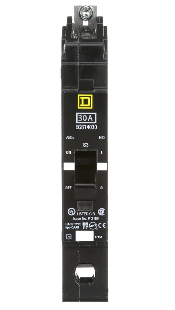 Square D EGB14030 30A 1 Pole 277V Bolt-On Circuit Breaker NEW Surplus E-Frame