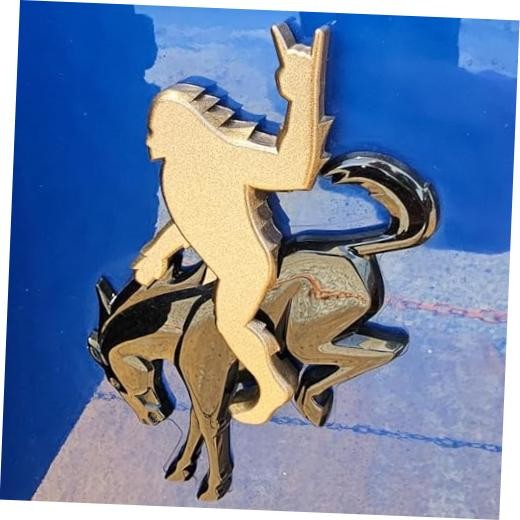 Add-A-Sasquatch Emblem for Bronco – 3" x 4" Overlay Decal Flat Bronze Metallic