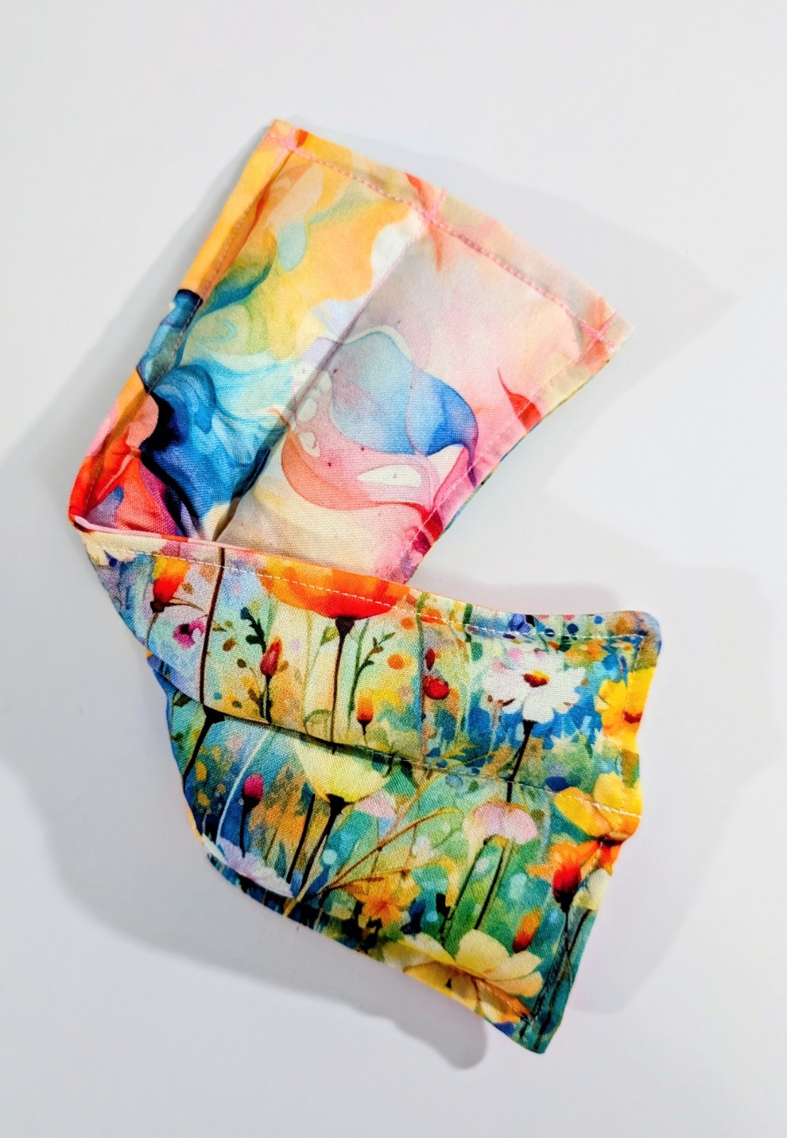 Rice therapeutic heating/cooling pad, rice bag,  Eye Bag, Flowers