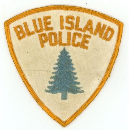 ILLINOIS IL BLUE ISLAND POLICE NICE OLD VINTAGE SHOULDER PATCH SHERIFF
