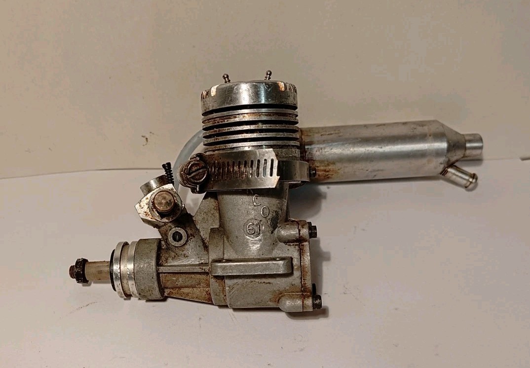 Merco 61 Radio Control Model Engine W/ Muffler Vintage England Rare