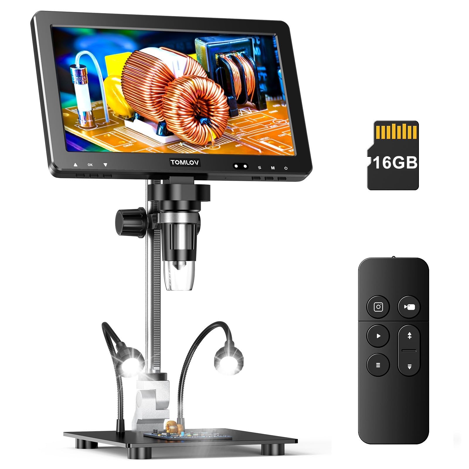 DM9 Max Digital Microscope: 20MP 10.1" 1500X HD IPS Coin Microscope Magnifier...