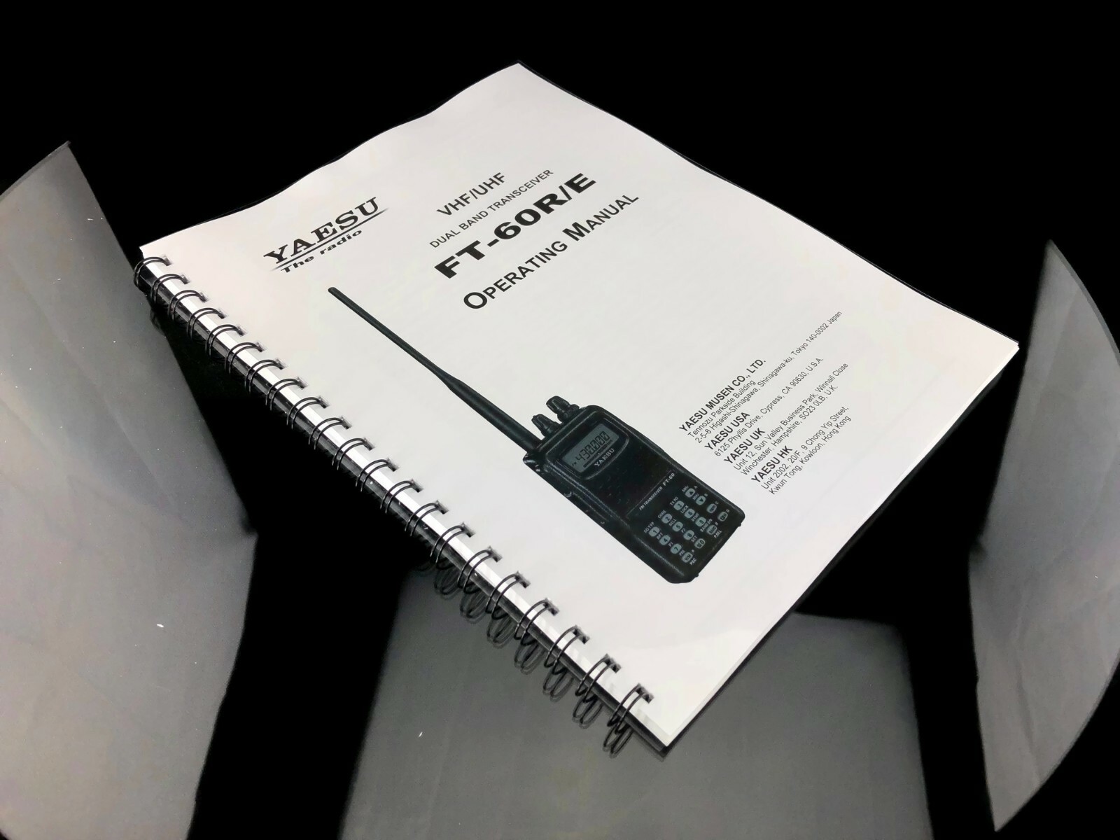 Yaesu FT-60R/E Transceiver Instruction Manual Operating Guide Coil Bound
