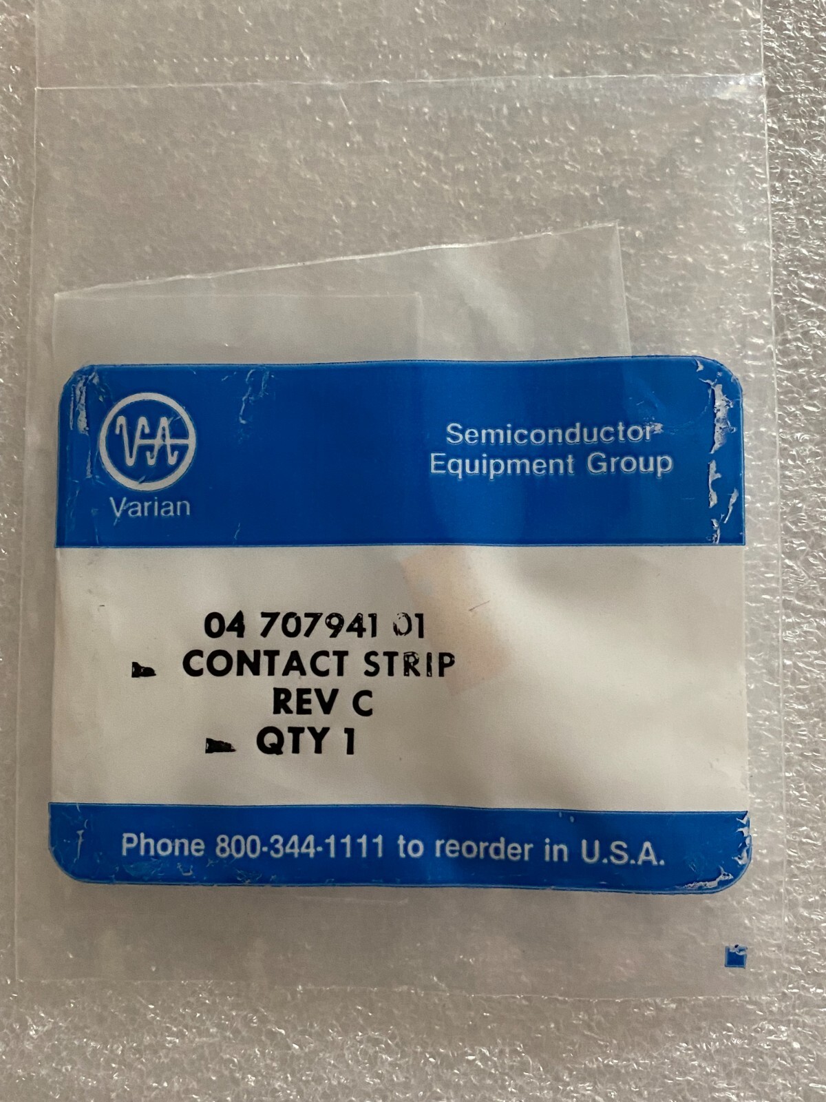 11EA Varian 04-707941-01 Contract Strip