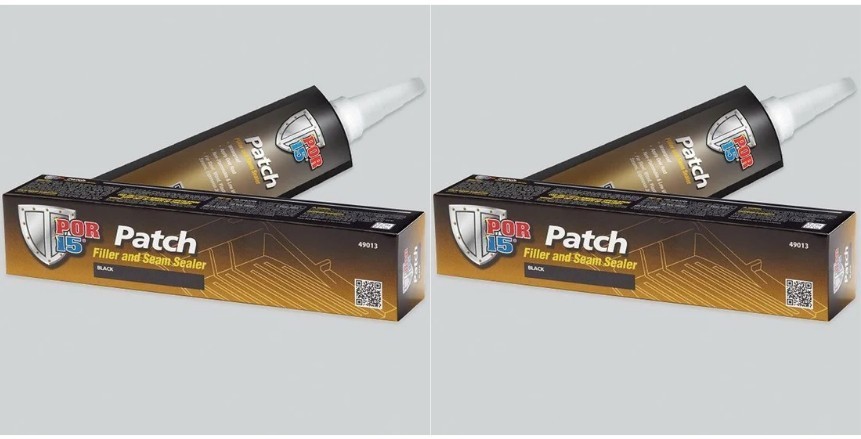 New POR-15 49013 Patch Filler & Seam Sealer Ultimate Filler Adhesive Black (2PK)