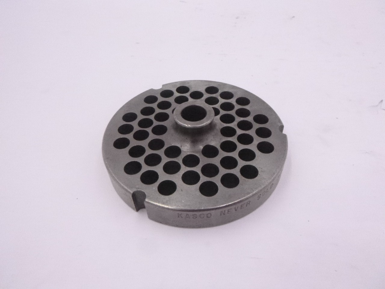 Kasco Never Sold Hubbed Meat Grinder Plate 3243