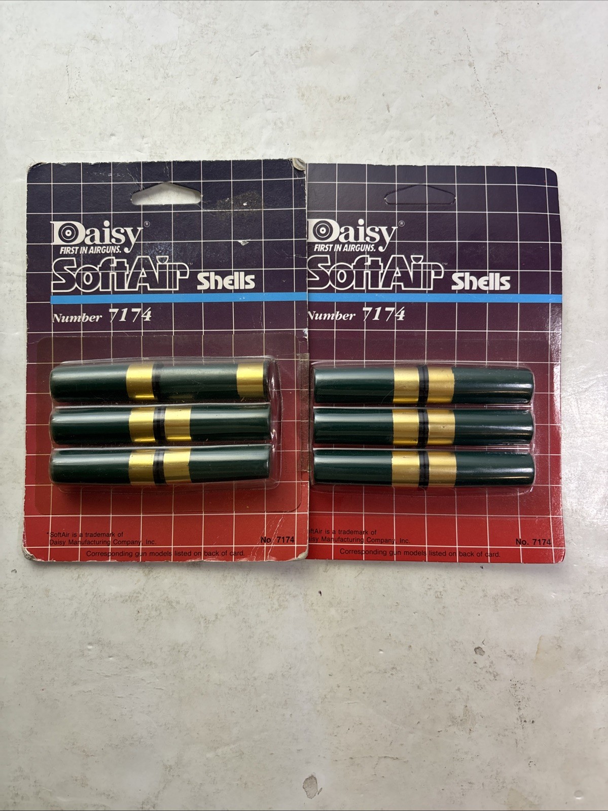 (2) Packs Of 7174 Daisy SoftAir Shotgun Shells Air Soft Rifle Airsoft Model 870