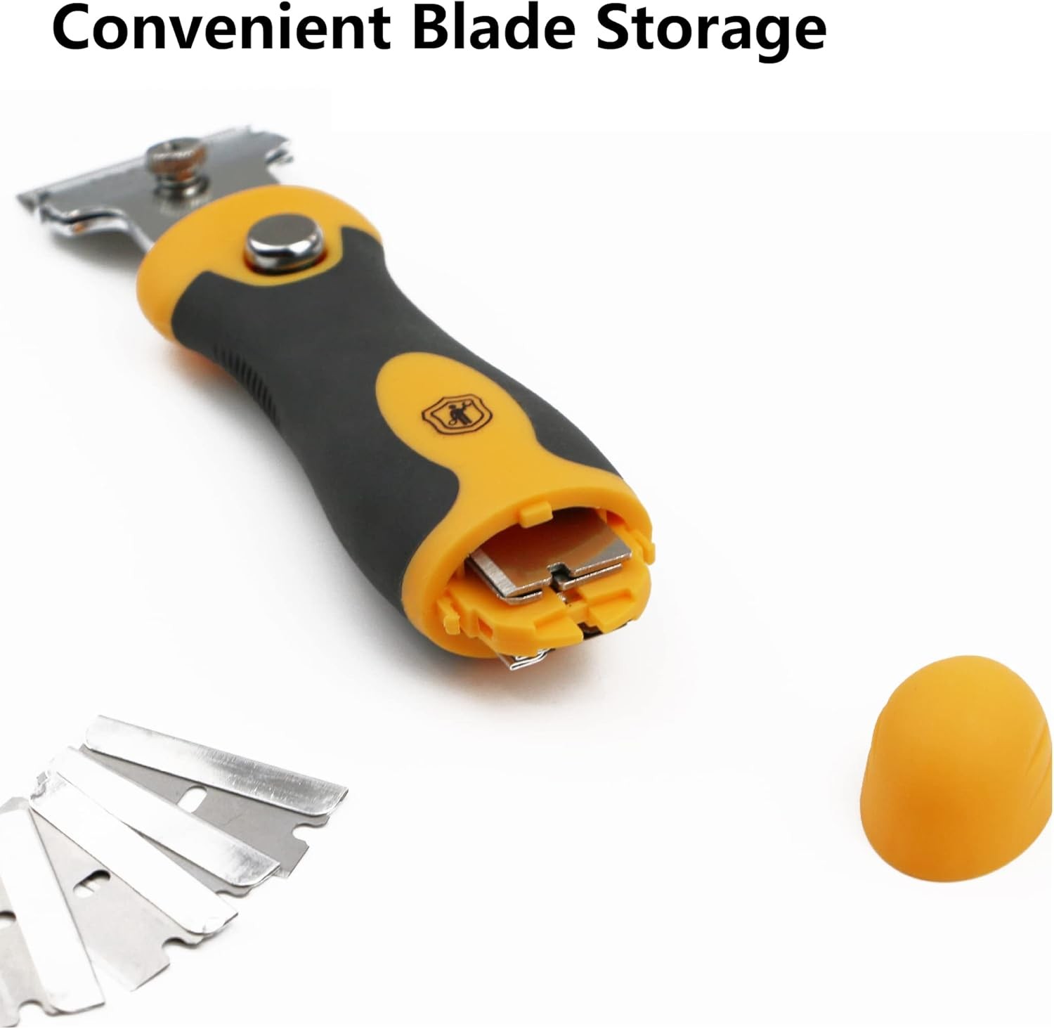 Multi-Purpose Razor Blade Scraper | Set w/ 12 Piece Set, Yellow