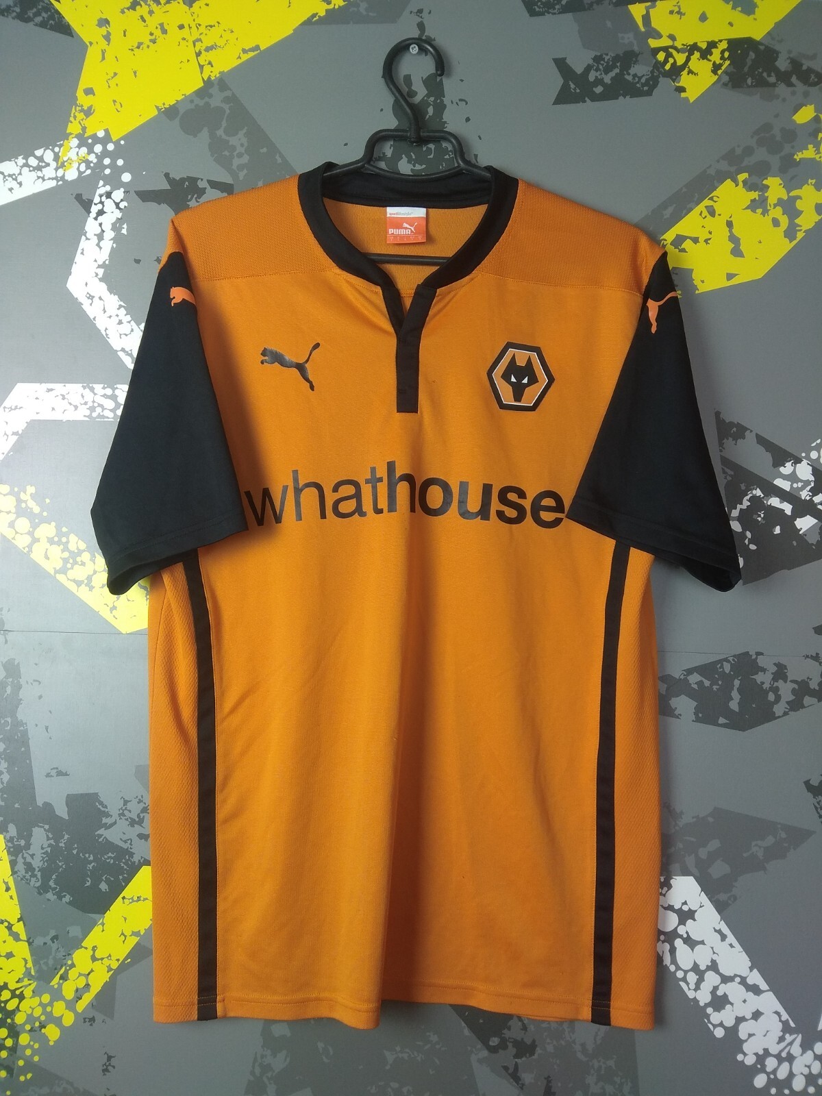 Wolverhampton Wanderers Home football shirt 2014 - 2015 Puma Mens Size L ig93