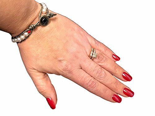 Pearlhill - 7mm - Woven Bracelet - Silver Leather