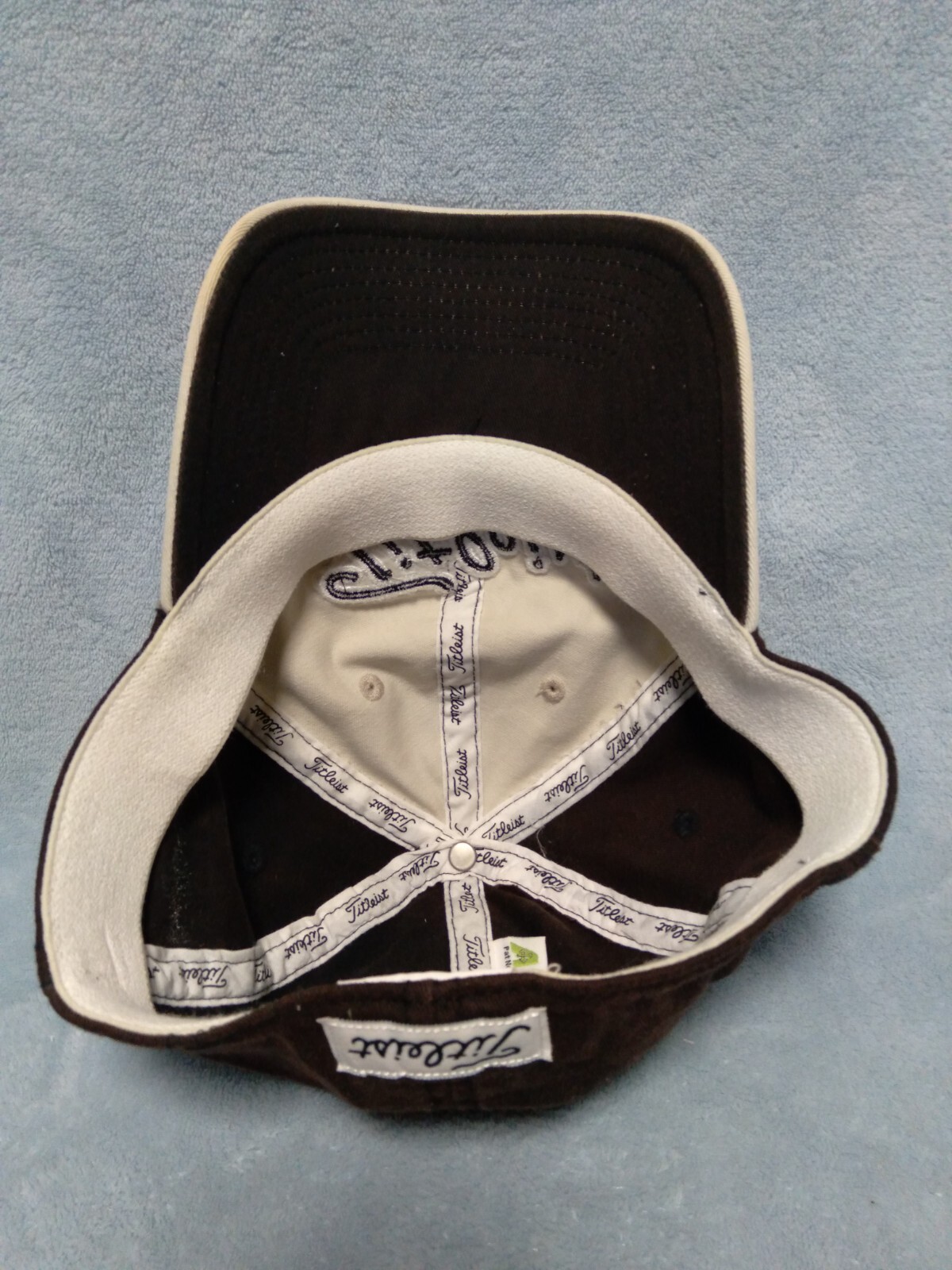 Titleist Golf Baseball Hat Cap Brown Tan A-FLEX Fitted Size Large X-Large