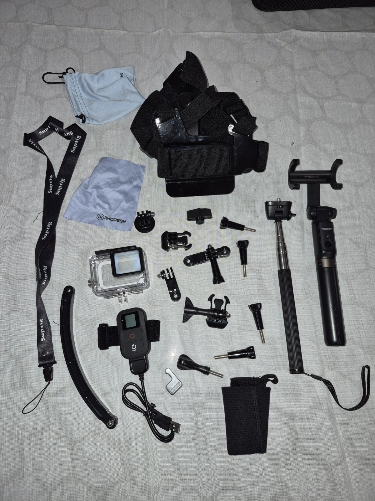 Rhodesy Yoozon Camera Accessory Bundle for GoPro Mounts Case Remote